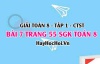 Giải bài 7 trang 55 Toán 8 Tập 1 SGK Chân trời sáng tạo
